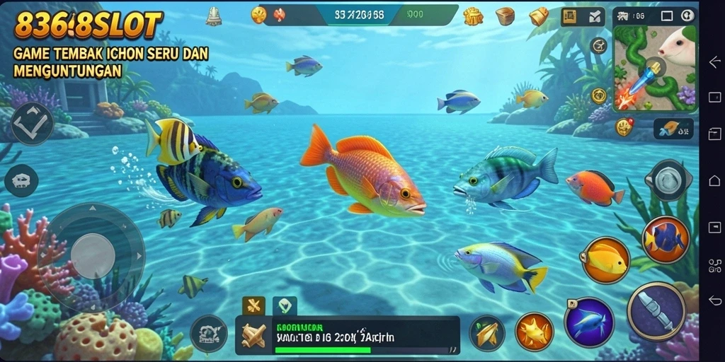 Screenshot gameplay Tembak Ikan 8368SLOT yang menarik.