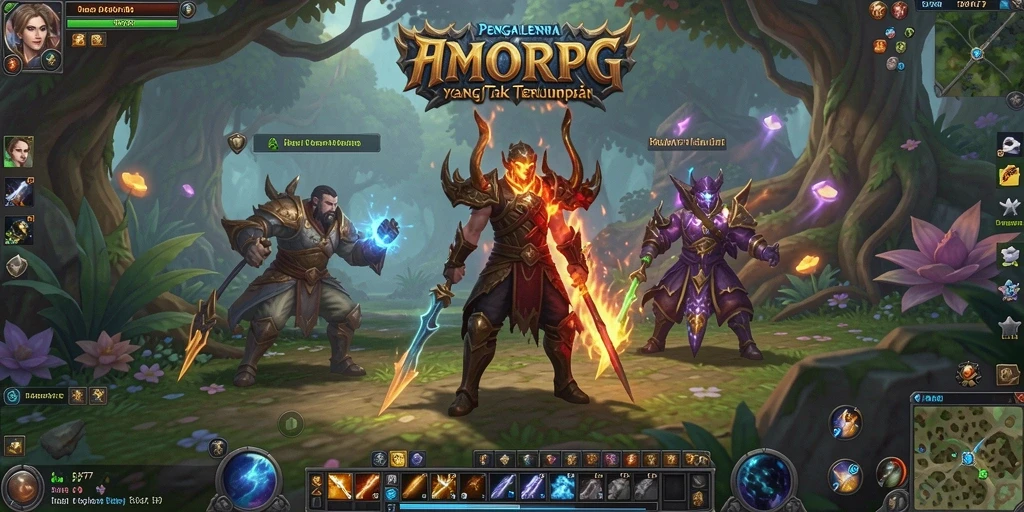 Screenshot utama ADAM77 menampilkan petualangan seru dalam dunia MMORPG.