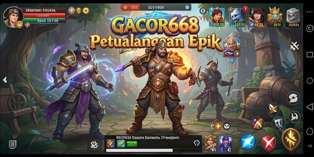 Tampilan gameplay GACOR668 yang menarik dan penuh aksi RPG.