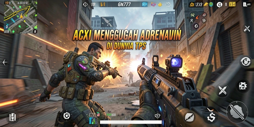 Screenshot utama gameplay GN777 menunjukkan aksi tempur yang menarik.