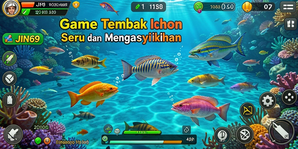 Screenshot gameplay JIN69 menampilkan aksi tembak ikan yang seru.