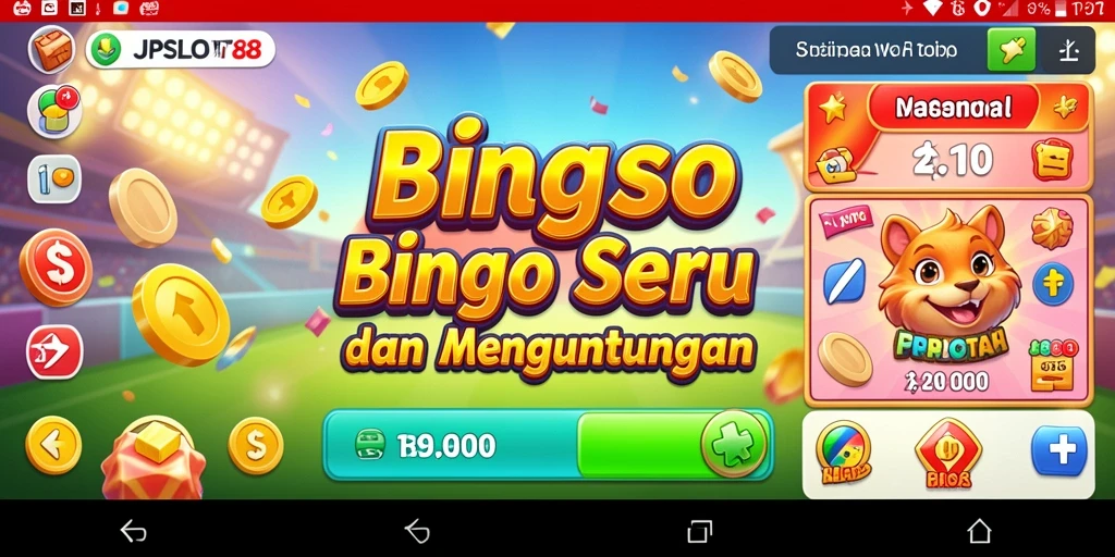 Tampilan gameplay Bingo yang menarik dan penuh warna.