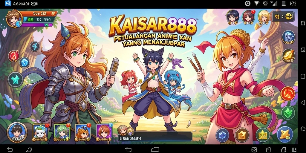 Gameplay KAISAR888 yang penuh aksi dan karakter anime yang menarik.