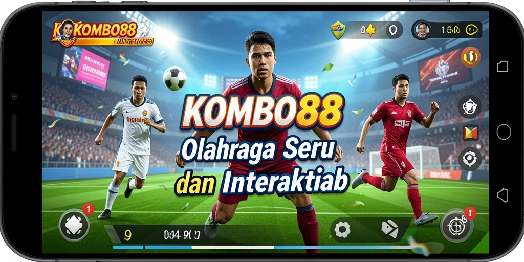 Tampilan menarik dari gameplay olahraga yang mendebarkan.
