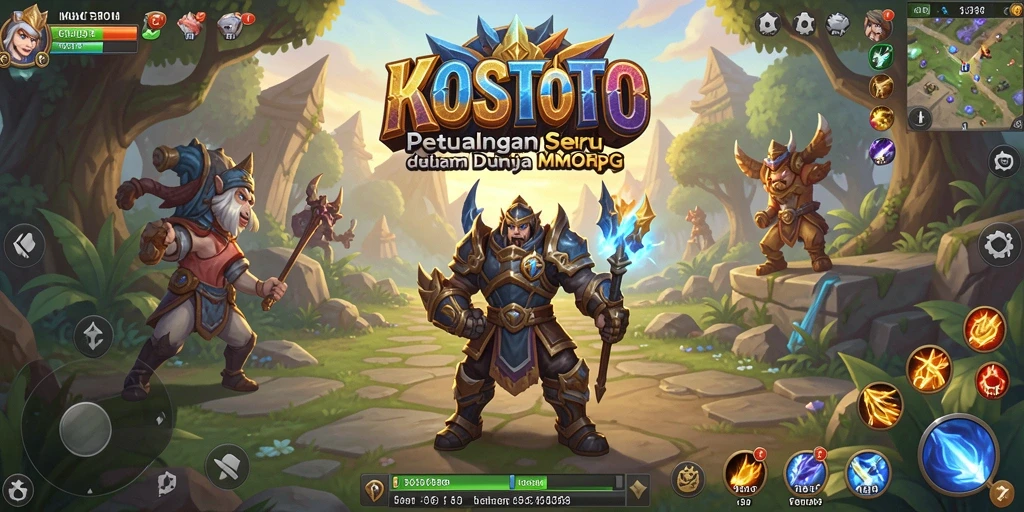 Screenshot KOSTOTO yang menampilkan aksi seru dalam gameplay MMORPG.