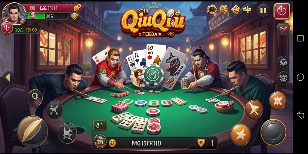 Screenshot utama LG111 menampilkan aksi seru dalam gameplay QiuQiu.