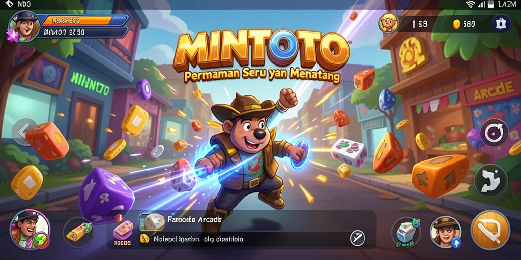 Tampilan gameplay seru MINTOTO yang menggugah semangat bermain.