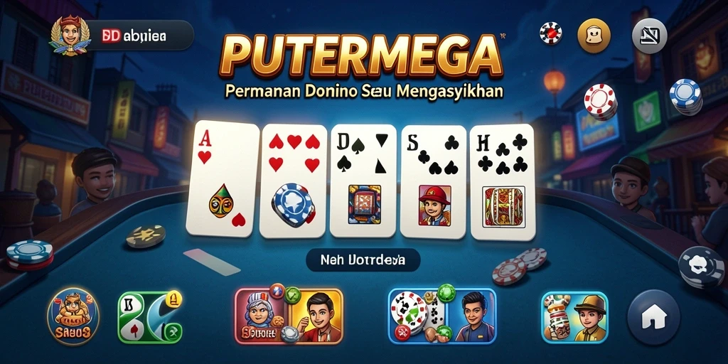 Tampilan menarik gameplay PUTERMEGA saat bermain Domino.