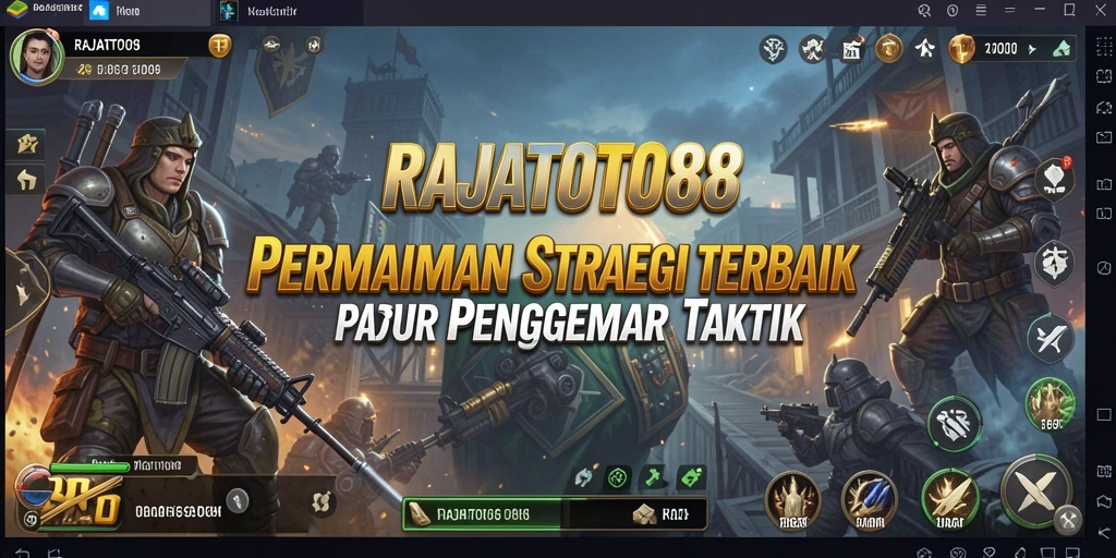 Tampilan gameplay RAJATOTO88 yang memukau dan strategis.