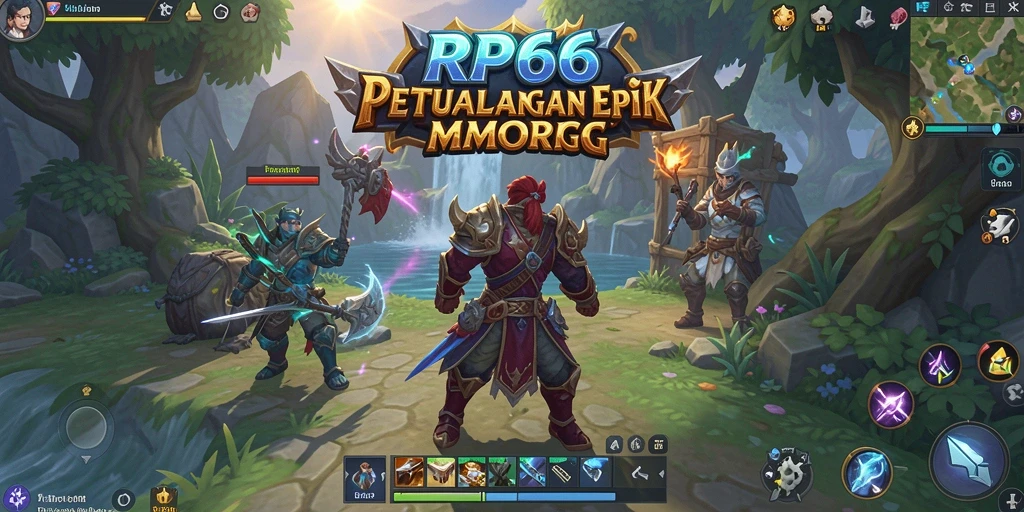 Screenshot menunjukkan gameplay seru RP66 di dunia MMORPG.