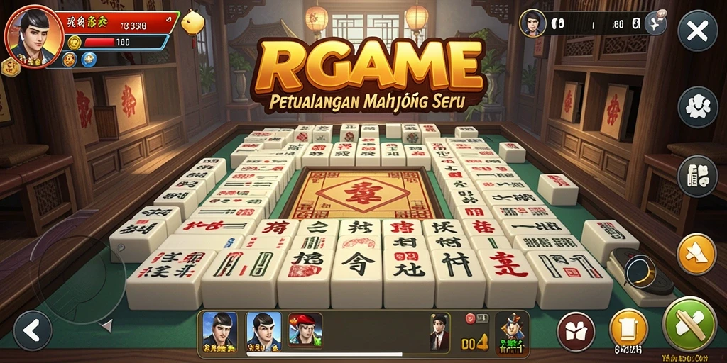 Gameplay RPGAME yang seru dan menantang dalam Mahjong.