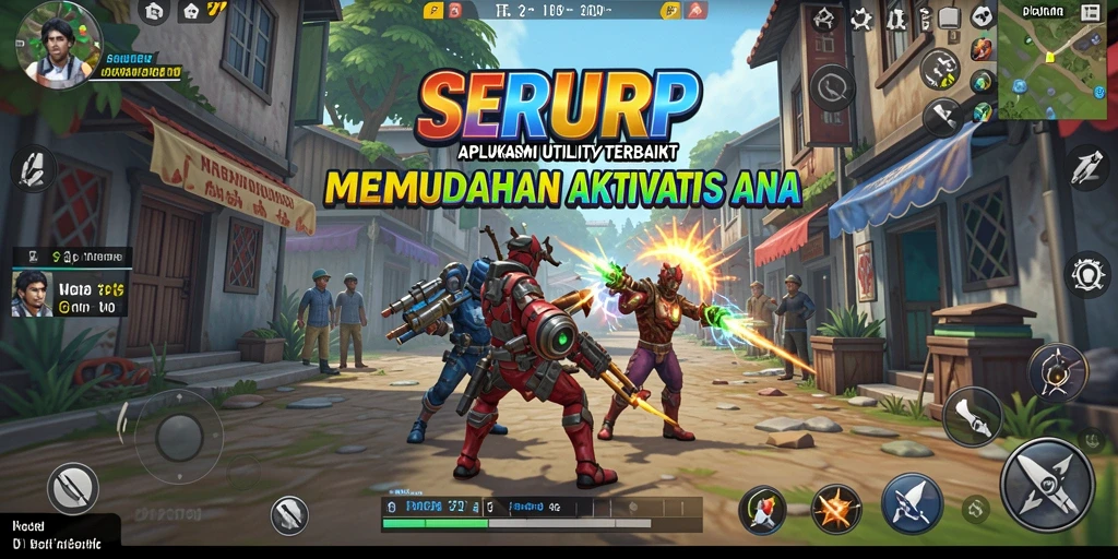 Tampilan utama SERURP dengan fitur-fitur utilitas yang menarik.