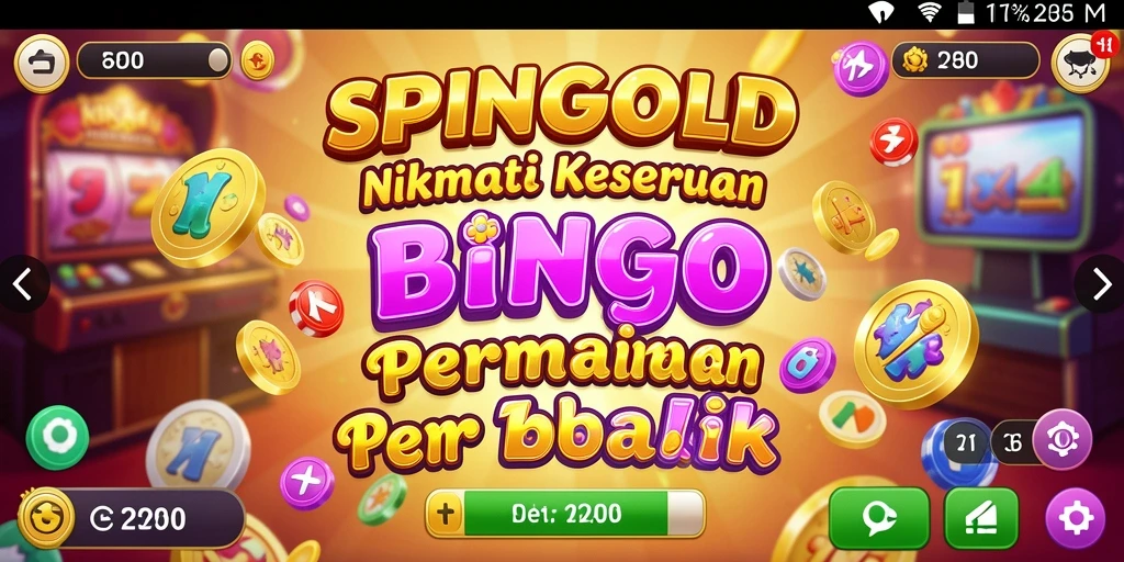 Tampilan gameplay seru dari SPINGOLD yang menampilkan keseruan Bingo.