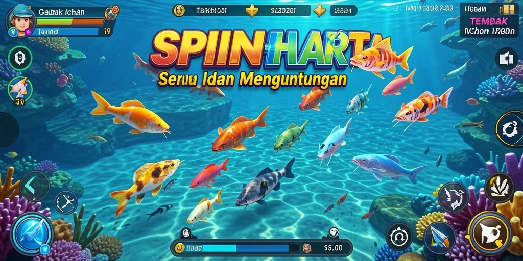 Tampilan gameplay SPINHARTA yang seru dan menantang.