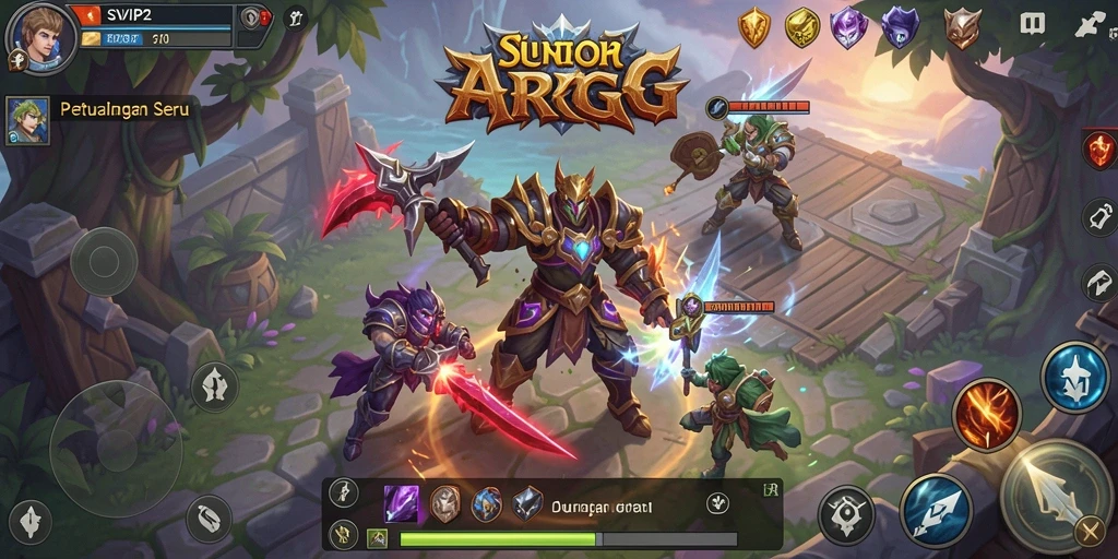 Tampilan gameplay menakjubkan dari SVIP2 dalam petualangan ARPG.